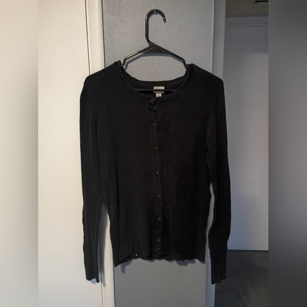 a new day Women's Classic Black Cardigan